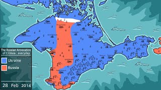 The Russian annexation of Crimea every day [upl. by Alliehs694]