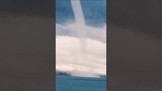 Waterspout Italy Sicily storm typhoon [upl. by Bruis35]