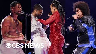 Watch Ushers Super Bowl halftime show highlights surprise guests [upl. by Ahron]