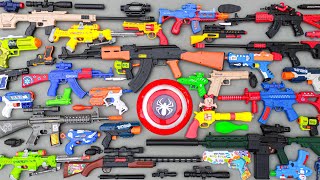 Tembak Plastik Nerfgun Seperti  Watergun Soft Bullet Sniper Ak47 M16 Machine Gun Nerf 232 [upl. by Sirmons282]