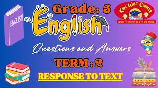 2024 Grade 5 English  Term 2 Exam Preparation [upl. by Einreb925]