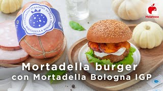 Burger di Mortadella Bologna IGP MortadellaBolognaIGP la ricetta gourmet per l’autunno 🍔 [upl. by Possing366]