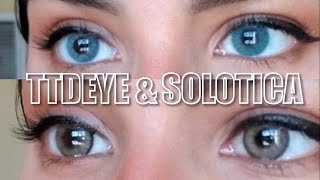 TTDEYE Contact lenses Review  Discount Code quotYisethquot Polar Lights Blue and Egypt Brown [upl. by Elly]