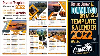 TEMPLATE KALENDER 2022 Download Gratis Unik Keren Kekinian  lengkap jawa hijriyah dan nasional cdr [upl. by Leahey401]