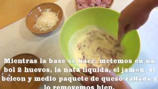 como hacer una quiche de jamon york y beicon wwwracoinfantilcom [upl. by Stirling]