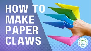 How to Make Paper Claws  EASY Origami Craft [upl. by Wachtel565]