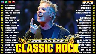 Classic Rock Greatest Hits 80s and 90s Mix🔥 Metallica Queen Nirvana Bon Jovi Guns amp Rose ACDC [upl. by Carvey]