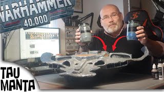 Making a Tau Manta from Warhammer Sprues UPDATE [upl. by Inahet]