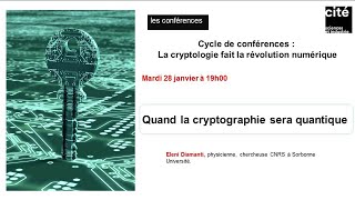 DIRECT 28012020 La cryptographie quantique [upl. by Polash588]