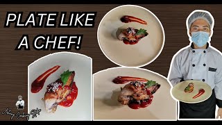 How to Plate Chicken Breast like a Fine Dining Restaurant  The Art of Plating [upl. by Pauline]