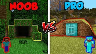 Minecraft NOOB vs PRO HIDDEN BUNKER in Minecraft [upl. by Alimrahs]