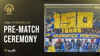 Greenock Morton vs Raith Rovers  150th Anniversary PreMatch Ceremony [upl. by Fevre]