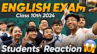 Students Reaction 😱  ENGLISH Class 10th Boards 2024 I Shobhit Nirwan [upl. by Cibis]