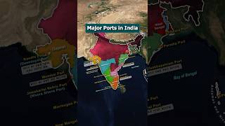 भारत के प्रमुख बंदरगाह  Important Major Ports in India  Indian Geography ports geography [upl. by Karel921]