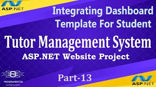 13  Tutor Management System ASPNET Project  Integrating Dashboard Template For Student HindiUrdu [upl. by Ajup]