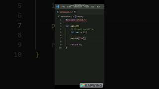 Format Specifier in C 🔥🔥 [upl. by Ced]