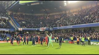 Chesterfield fans celebrate at Stamford Bridge  Chelsea A [upl. by Elleuqar]