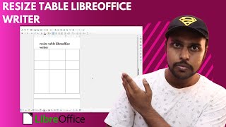 How to resize table libreoffice writer [upl. by Enyrat]