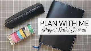 Plan With Me  Bullet Journal  August 2017 [upl. by Ronnholm]