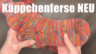 Socken mit neuer Käppchenferse  ohne Löcher  super Passform  besser als Bumerangferse [upl. by Euqinmod26]