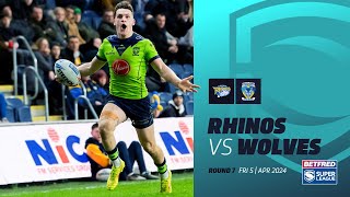 Highlights  Leeds Rhinos v Warrington Wolves  2024 Betfred Super League Round 7 [upl. by Etnom13]