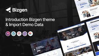 Bizgen  Business Consulting WordPress Theme [upl. by Ramos]