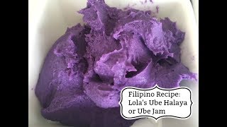 Filipino Recipe Lolas Ube Halaya or Ube Jam [upl. by Queston]