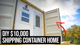 Check out my 10000 SHIPPING CONTAINER HOME  20ft Shipping Container Home Tour [upl. by Hoes]