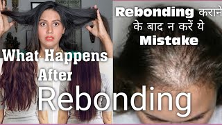 Rebonding Hair Care Tips Rebonding Hair Treatment Precautions  Mamta Sachdeva [upl. by Irahs448]