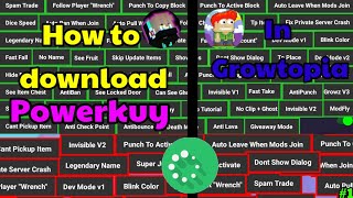 • How to download POWERKUY in GROWTOPIA [upl. by Barbi]