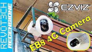 EZVIZ EB8 4G Camera Recensione Senza Fili 2K e 10400 mAh da usare Ovunque [upl. by Barron]