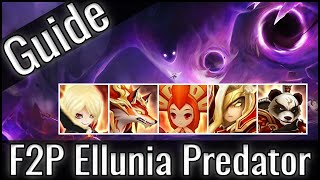 SUMMONERS WAR Dimension Predator Boss Guide  Ellunia  F2P Team German  Deutsch [upl. by Derayne]