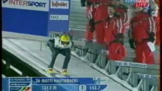 Adam Małysz vs Matti Hautamaeki  Predazzo 2003 [upl. by Ahsiak]