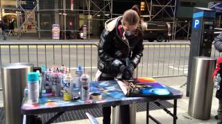 New York City Spray Paint Artist [upl. by Aimet]