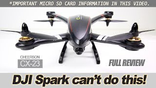 DJI Spark cant do this  Cheerson CX23  GPS Drone under 250 grams [upl. by Auqenahc]