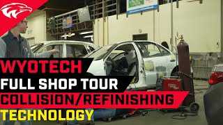 WyoTech Shop Tour CollisionRefinishing Technology [upl. by Ardnac]