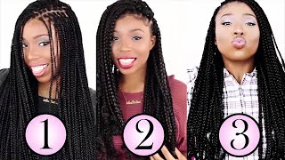 6 BOX BRAIDS TECHNIQUES Compilation Tutorial [upl. by Llerrod]