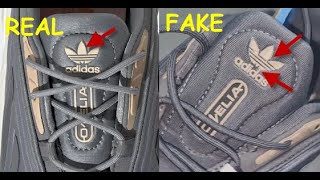 Adidas Ozelia real vs fake How to spot real Adidas Ozelia Adiprene sneakers [upl. by Ambrosio]