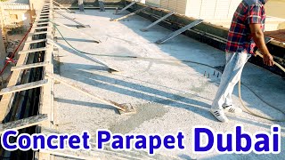 Step42Parapet Wall Concret DubaiCasting Roof ParapetRCC Parapet DubaiCompleted Parapet Dubai [upl. by Niamert]