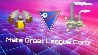 Galarian Weezing and Diggersby make a Very Dominant Core in the Great League PoGo GBL [upl. by Haidebej]