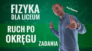 Fizyka  Ruch po okręgu zadania [upl. by Eilime]