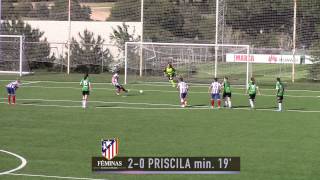 Temp 20142015  Jª 26 Atlético de Madrid FéminasOviedo Moderno [upl. by Llertal]