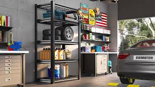 REIBII Garage Shelving Heavy Duty Loads 2000 Lbs 72 Metal Adustable Utility Shelves music [upl. by Nievelt]