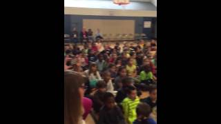 American Ninja Warrior  Jessie Graff Joe Moravsky James McGrath School Assembly 1 [upl. by Franzen13]