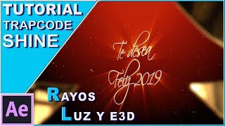 Tutorial Uso de Trapcode Shine quotrayos de luzquot After Effects  Element 3D [upl. by Pradeep]