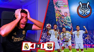 REACCIÓN con IMAGEN de DjMaRiiO al REAL MADRID 41 BARCELONA  Final de la Supercopa de España ⚽🏆 [upl. by Ledniahs]