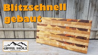 Schneidbrett selber bauen  Hirnholzbrett  Kopfholzbrett [upl. by Monahan15]