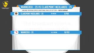 Wanneroo  2s v ClaremontNedlands  2s [upl. by Tebazile]