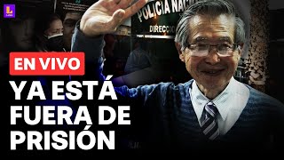 Alberto Fujimori llega a la casa de Keiko minuto a minuto de su liberación [upl. by Lavona]