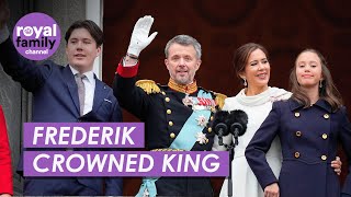 King Frederik X Crowned King of Denmark Ceremony Highlights [upl. by Ientirb]